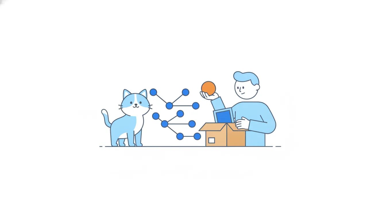 A reviewer opens a parcel and finds the ordered item plus an unexpected orange extra, holding it up with a curious look.
